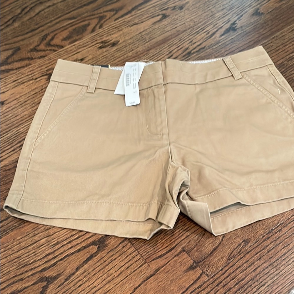 J. Crew Tan Cargo Shorts with Tailored Look